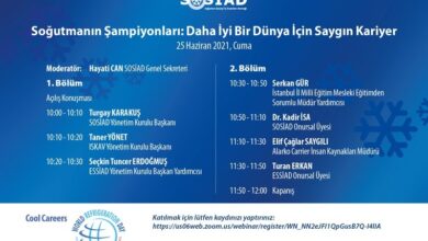 SOSİAD, Dünya Soğutma Günü’nün 2021 Yılı Etkinliğinde “Saygın Kariyer” Temasıyla Web Seminer Düzenliyor